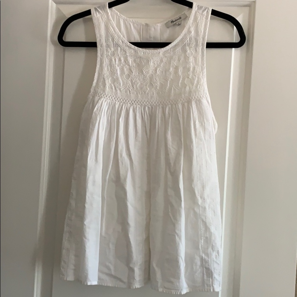 Madewell cotton tunic tank